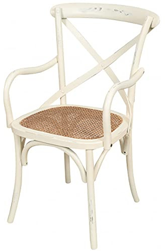 Biscottini Chaise Salle à Manger - Rotin, Bois, 89x43x50 cm - Chaise de Cuisine et Bistrot