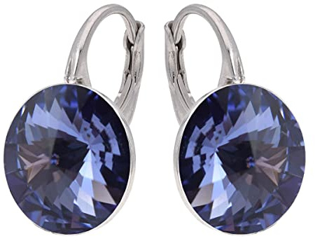 Rivoli Ohrringe Österreichische Zirkonia 925 Silber - Schmuck für Frauen und Mädchen - Hängeohrringe Ideal für Geschenke für Frauen (Tanzantie)