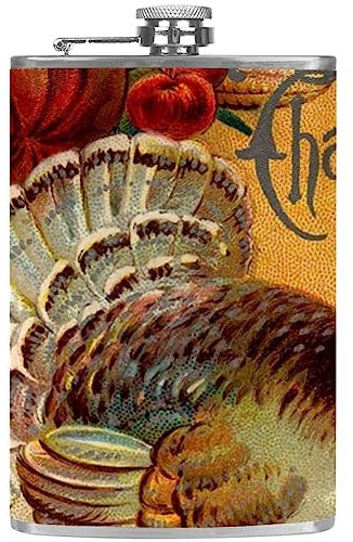 Flasque avec entonnoir Flacons personnalisés,poulet ancien,Petit flacon portatif en acier inoxydable pour l'alcool