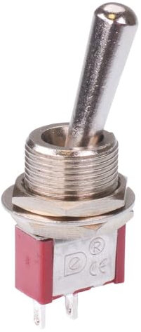 On-Off Large Handle 12mm Mini Toggle Switch SPST 3A 250V Electronic Components