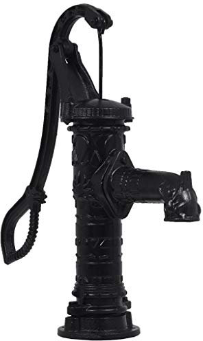 BaraSh Garden Hand Water Pump Cast Iron,Hand Water Pump,Rustic Cast Iron Well Pump for Yard, Garden, Farm Irrigation
