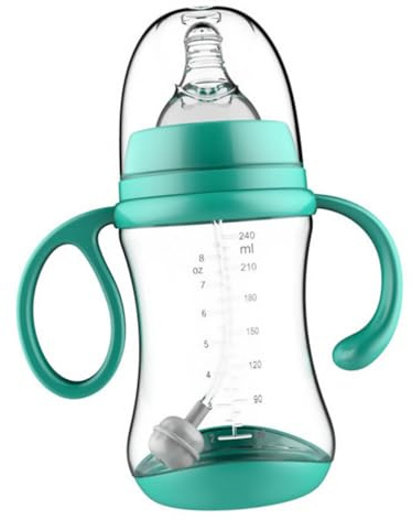 ibasenice Nuckelflasche Saugflaschen Für Neugeborene Säuglingsbedarf Säuglingsflasche Säuglingsnahrungsflasche Futterbehälter Für Neugeborene Baby Breiter Mund Säuglingsprodukte Pp