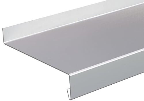 Tropfblech Alu Abschluss 5° 1mm Alu roh blank Tiefe=50-400mm Länge 500mm, 750mm, 1000mm, 1500mm oder 2000mm (Tropfblech 1mm Alu roh 2000mm, 15/40/340/25)