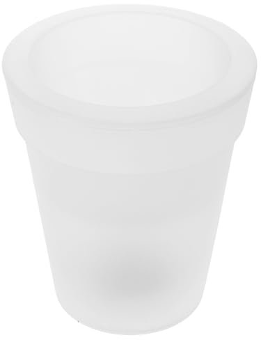 VANZACK Pot De Fleurs Solaire Pot De Fleur Étanche Lumineux Lueur dans Les Jardinières Sombres Pots De Jardinières LED Pots De Fleurs Éclairés Extérieurs Minuscules pour La Décoration De