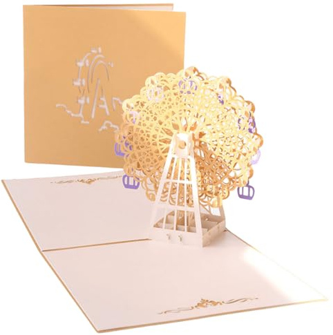 scicent Karte Hochzeit Valentinstag Karte Geschenk für Ihn Sie Männer Frauen Liebe Karten Liebesgeschenke für Valentinstag Jahrestag Kreative Pop Up Hochzeitskarte für Freundin Freund - 22454