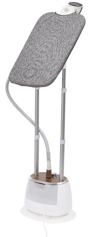 Steamer,Vapore professionale con asse da stiro,1800 W,Asta telescopica regolabile,0-90°, regolazione dieci livelli,Grande piastra vapore