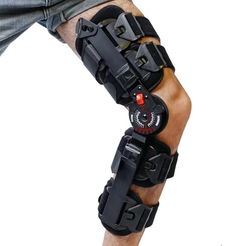 KD ROM Knee Brace: Hinged Post-Op Knee Brace for Arthritis, ACL, MCL, and PCL Injury – Optimal Support for Rehabilitation