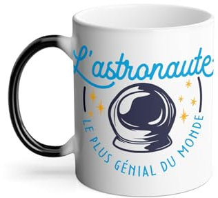 Thermoreagierende Tasse Magische Tasse – Der genialste Astronaut der Welt, Astronomie, Himmel, Stern, Leidenschaft, Beruf, Rakete, Weltraum, 325 ml