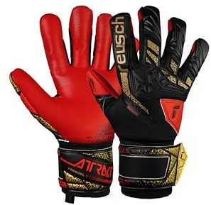 Reusch Torwarthandschuhe Erwachsene | starker Grip, robust & atmungsaktiv | perfekte Passform, für Training & Spiel, geeignet für Kunstrasen & Naturrasen, Größe 7,5-12, Attrakt Freegel Silver