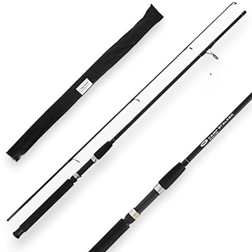 NGT 6FT STALKER BLACK CARP FISHING ROD 2PC 1.8M STALKING TACKLE 2LB