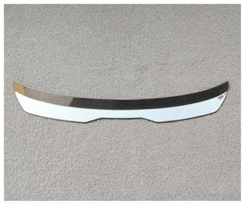 BSBZGKGPBW Spoiler Für VW Für Golf 5 Für GTI Mk5 Spoiler ABS Gloosy Schwarz MK5 R32 Sport Dach Lip Spoiler Auto Schwanz Flügel Dekoration Heckspoiler(Carbon Fiber Pattern)