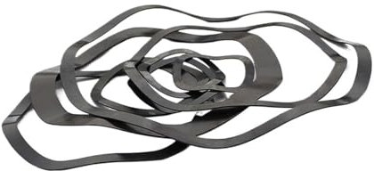 Rondelle ondulate elastiche in acciaio al carbonio da 10/20/30/50/100 pezzi M3 - M40 Rondelle ondulate a tre onde Rondelle ondulate Rondelle elastiche Rondelle ondulate Rondelle elastiche(M21x27x0.3 (