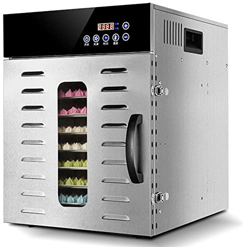 SRFTT Déshydrateur Alimentaire - Conservateur d'aliments électrique Professionnel à Plusieurs Niveaux, Machine à Viande ou à bœuf séché, séchoir à Fruits et légumes avec 12 Compartiments empilables