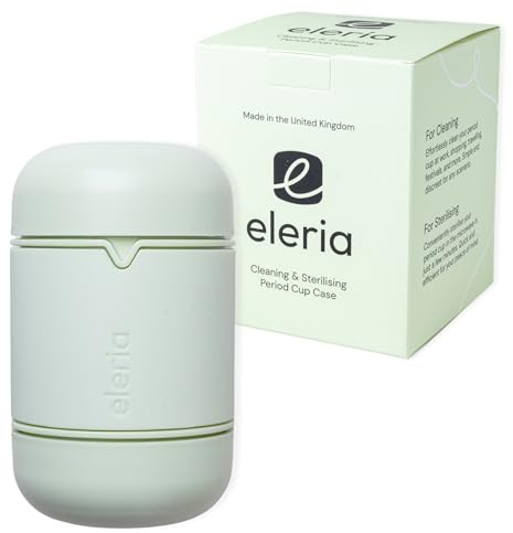 Eleria Menstrual Cup Cleaner & Steriliser Travel Case – Easy, Discreet, Quick and Portable Cleaning on The go & sterilising at Home