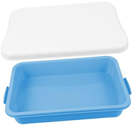 Beaupretty Portable Outdoor Sand Box with Lid Small Plastic Sand Tray for Indoor and Outdoor Use Large Capacity Storage Box for Sandbox Break Resistant and Wear Resistant Design