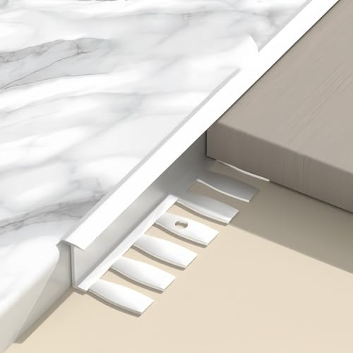 Coayuou Treppenprofil Aus Aluminium Türübergangsleisten 90cm* 3 Stück Biegeprofil Abschlussprofil Ideal Für Rundungen, Treppenkanten & Wandabschlüsse(Option 4,15.5mm)