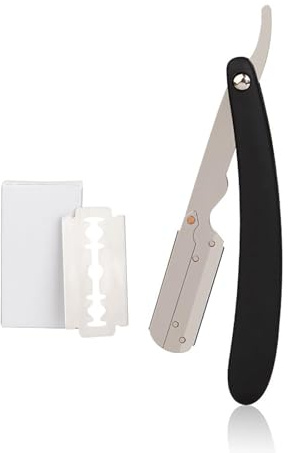 1 Premium Rasiermesser Set, Einzelklingen-Rasierer für Präzision, Barber Rasiermesser Kit für Glatte Rasur, Edelstahl Pflegewerkzeug für Heimgebrauch