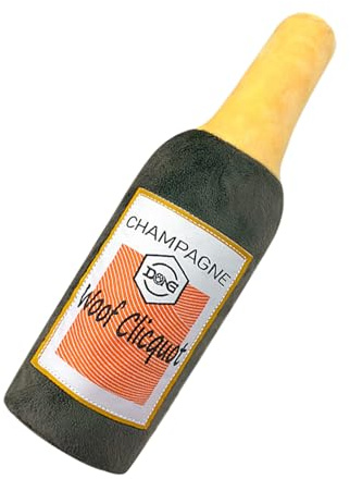Générique Jouets à Coupelle pour Chien,Jeu Amusant en Forme de Bouteille de Vin | Jouet Couché Squeaky pour Chien - pour Stimulation Mentale Chiot Et Activité Physique Renforcement Caisse
