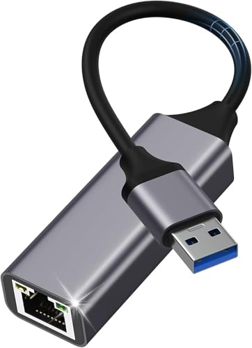 AYMBH USB Type A Ethernet Adapter 1000Mbps USB 3.0 to RJ45 Network Card, High Speed USB-A LAN Internet Adapter for MacBook, Windows XP/7/8/10, Android PC..