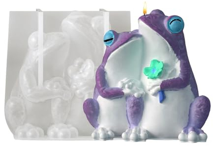 Moldes de silicona para velas, molde de fundición 3D para manualidades, moldes de yeso animales para esculturas - para jabón, arcilla, cemento, resina, manualidades, regalo, familia,