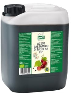 Byodo Aceto Balsamico di Modena, 6%, Bio-zertifiziert, 5 Liter Kanister - Traditioneller italienischer Balsamessig, ideal für Salatdressings und Marinaden