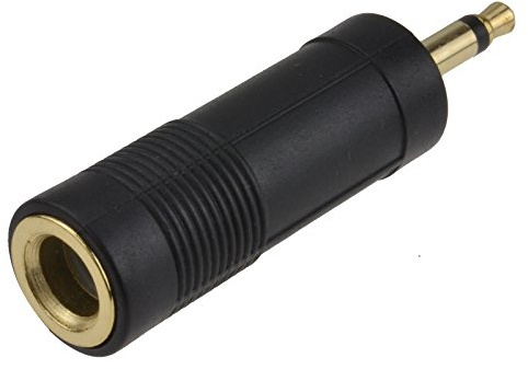 kenable 6,35 mm Mono Klinkenstecker Buchse Zum 3,5 mm Mono Klinkenstecker Stecker Audio Adapter Vergoldeten