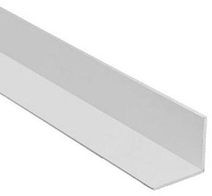 White 1.2 Metre UPVC Plastic Large Angle 80mm x 80mm Trim Lengths 90 Degree - Pack Size: 3