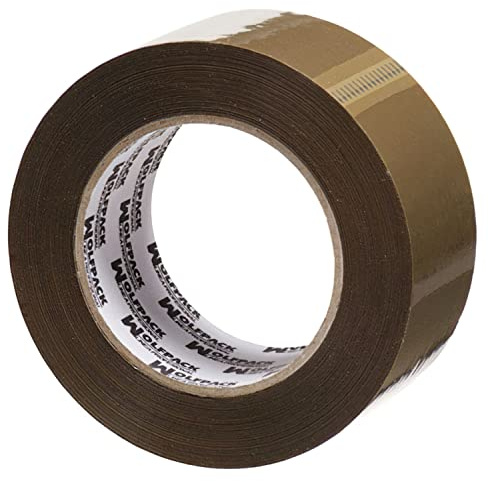 Wolfpack 14051010 – paketband, brun, 48 mm x 132 m