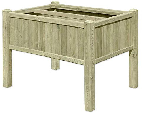Gartenpirat Hochbeet Kräuterbeet aus Holz 109x78x80 cm mit 6X Pflanzkasteneinsatz