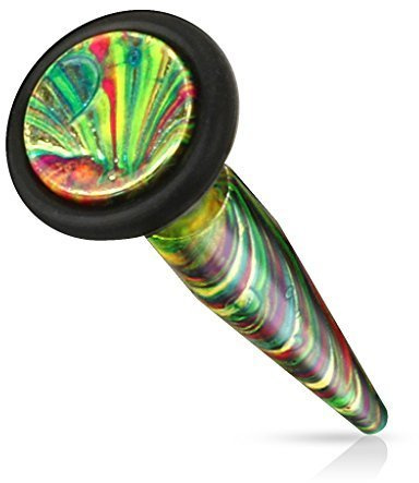 Tapsi´s Coolbodyart® Fake Expander Dehnstab Edelstahl Chirurgenstahl 316L Camouflage Gold