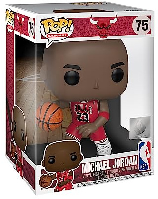 Funko POP! NBA: Bulls - 10 Michael Jordan - (Red Jersey) - Collectable Vinyl Figure - Gift Idea - Official Merchandise - Toys for Kids & Adults - Sports Fans - Model Figure for Collectors