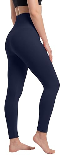 Love My Fashions® Womens Fleece Lined Thermal High Waisted Leggings for Women UK Tummy Control Seamless Soft Warm Everyday Casual Winter Pants Navy Blue