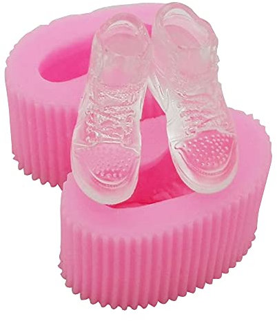 Moule en silicone 3D en forme de chaussures de sport pour décoration de gâteaux, fondant, mousse, chocolat, biscuit, pâte à sucre, moule en cristal époxy
