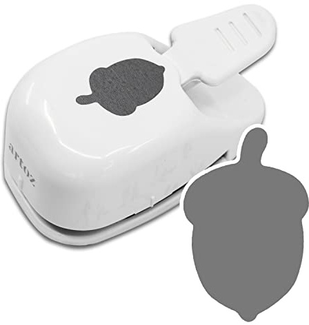 Punch - acorn, 3.1 cm - paper punch, hole punch, motif punch for Christmas and Advent, for invitations, menu cards and decoration, suitable up to 220 g/m²