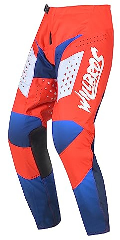 Willbros Pantaloni Enduro e Motocross MX Abbigliamento Moto Fuoristrada Protezione Unisex Adulto
