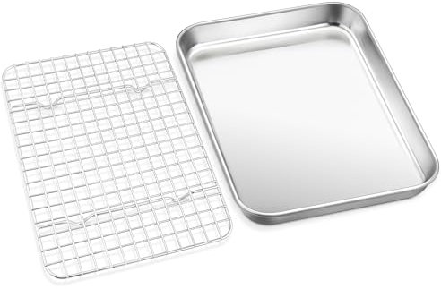 HaWare Teglia da forno con griglia di raffreddamento (2, 23,7 x 17,8 x 2,5 cm)