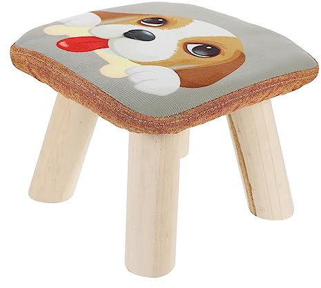 QUNINE Hocker Möbel Kleines Lagerregal Holz Kinderbank Mini
