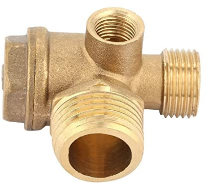 iFutniew 1 Three-Way Air Compressor Check Valve Direct Connection Air Compressor Check Valve,Valve Port: 20mm 16mm 10mm