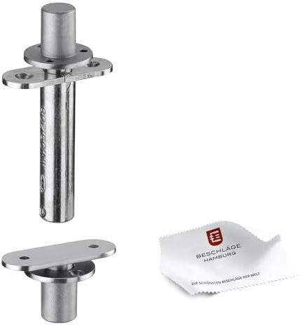 Beschläge Hamburg exklusives PIVOT Türband von JNF IN.05.208 - hochwertiges Bandsystem in Edelstahl matt für edle Türaufhängung für Pendeltüren und Pivottüren bis 65 KG für Türstärken von 35-50 mm
