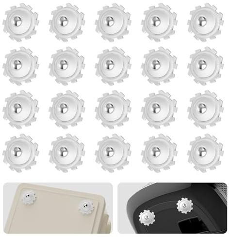 VinBee 20 Stück kugelrollen für möbel,möbelrollen klein für küchengeräte klein lenkrollen für Kaffeemaschine,Schrank,rollen für möbelfür Transport von Möbeln, Waren,Kugelrolle Selbstklebend 360°