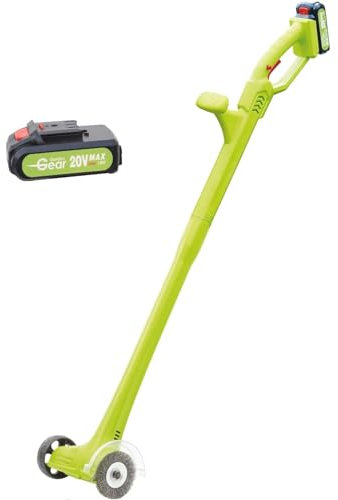 Garden Gear 20v Cordless Weed Sweeper Clears Driveways 2 x Li-Ion Batteries, Clean Paths, Patios and Paving’s from Moss and Dirt