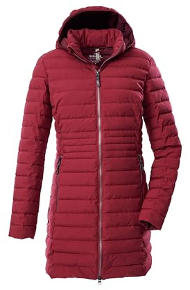 G.I.G.A. DX quiltad damparkas/funktionsparka i dunutseende med avtagbar huva GW 77 WMN QLTD PRK_Bacarya, vinröd, 40, 43685-000