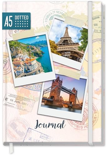 paper&you® dotted Journal A5 – Anteckningsbok prickat Travel Memories