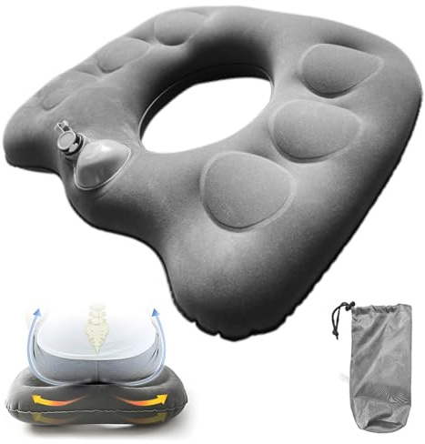 Coussin d'assise gonflable orthopédique multifonction ergonomique pour le coccyx et les maux de dos, anneau d'assise pour la maison, le bureau, la voiture, soulage la fatigue causée par une position