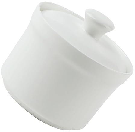 LIGIGWASH Bol à Soupe Céramique Avec Couvercle Pot De Ragoût Porcelaine Pour Usage Domestique Et Cadeau Pratique Bol à Porridge Et Œuf Vapeur