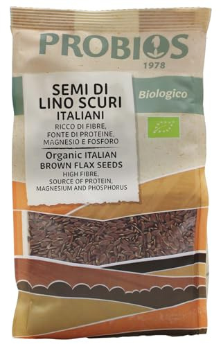 Probios Semi di Lino Fondente Biologico – Fonte Premium di Fibre e Minerali – Semi di Lino Ricco di Nutrienti per una Dieta Equilibrata – Confezione da 6 x 300 g
