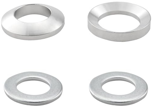 CHENJIN 1 set di rondelle sferiche autoallineanti in acciaio inox diametro interno 5/8 x diametro esterno 1-3/8 rondella convessa concava utilizzata per stampi e smerigliatrici da banco