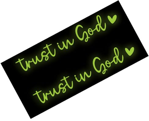 Autocollant pour vitre de rétroviseur, autocollants de voiture « Trust in God » pour voiture, décalcomanies, accessoires de verre de vue arrière pour famille, amis, hommes, femmes, maman