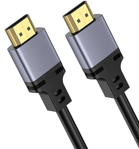 Mugust Cable HDMI 8K@60Hz, Alta Velocidad de 48 Gbps, Soporta 10K/8K@60Hz / 4K@120Hz Cable HDMI para TV, PC, PS5, Xbox, Switch(1m)