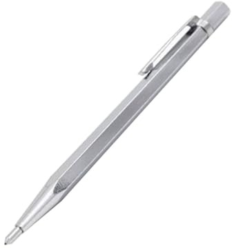DIKACA 3 pezzi Penna per Incisione con Punta in Materiale Duro da Penna da Scriber per Metallo Vetro Ceramica con Impugnatura in Acciaio Inossidabile e Clip Portatile